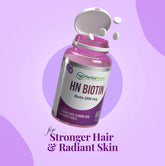 HN Biotin – Supporting Hair & Skin Wellness
HN Biotin exists as a dietary supplement which promotes hair and skin wellness when used in a holistic wellness approach.